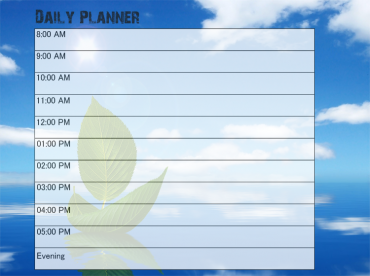 Printable Ocean Theme Daily Calendars