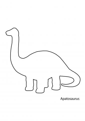 Apatosaurus Dinosaur Stencil