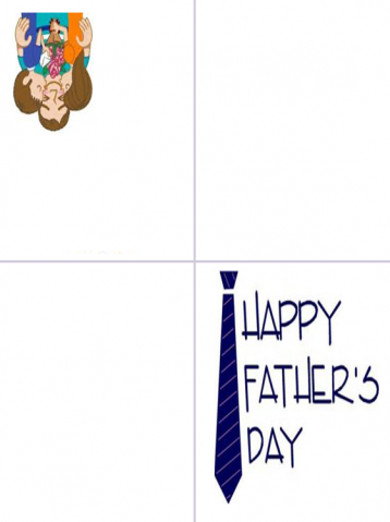 Brown-Haired Boy Father's Day Card