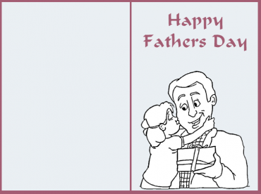 Color Blank Fathers Day Cards