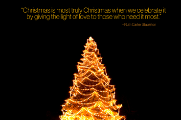 Ruth Carter Stapleton Christmas Quote