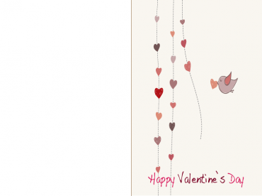 Printable Hearts Valentines Day Cards
