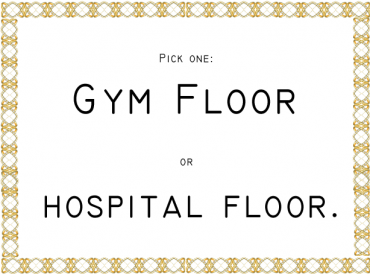 Gym Floor Funny Quotes