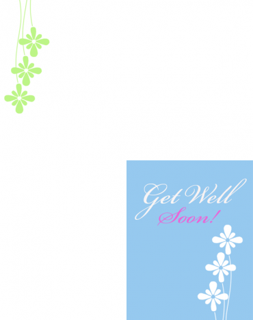 Printable Get Well Soon Trifold Cards