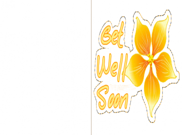 Printable Yellow Flower Get Well Cards