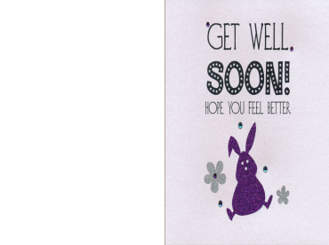 Rabbit Get Well Soon Cards 