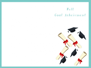 Graduation Goal Achieved Cards