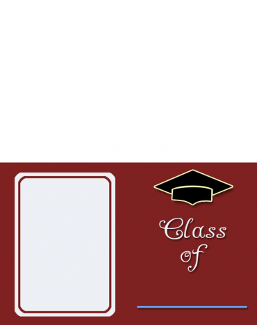 Printable Frame Style Graduation Invitations