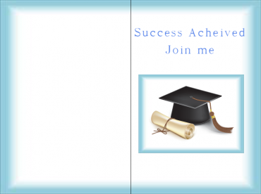 Success Achieved Graduation Invitation