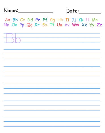 Letters Handwriting Worksheet