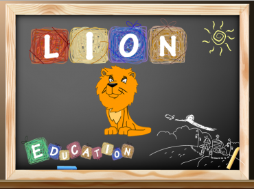 Lion Chalkboard Picture Printable Sign