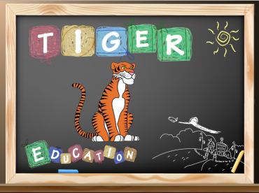 Tiger Chalkboard Picture Printable Sign