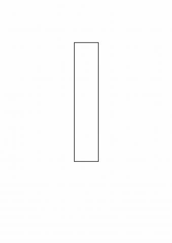 Letter Stencil Bold Uppercase i