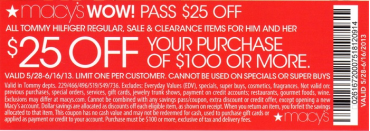 Printable Macy's Sale Coupon