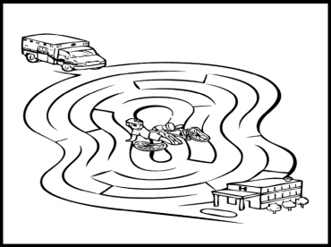 School Bus Printable Mazes