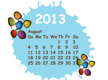 August 2013 Calendars 