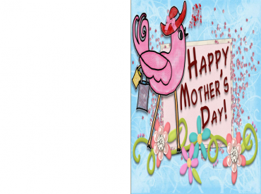 Blue Mother's Day Card
