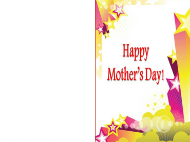 Printable Glittering Happy Mothers Day Cards