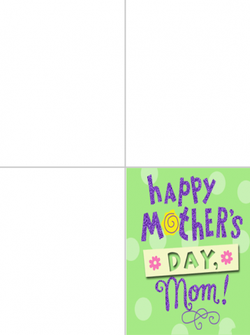 Printable Happy Mother's Day, Mom Cards