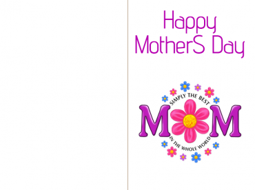 Printable Mom, You Are The Best  Cards