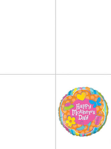 Printable Mother's Day Balloon Cards
