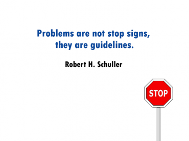 Problems Stop Sign Printable Quotes