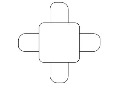 Christmas Paper Square Box Printable Crafts