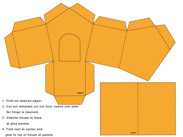 orang house paper crafts