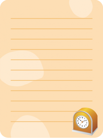 Printable Alarm Clock Paper