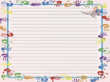 Printable Handprint Craft Papers