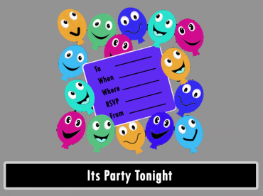 Colorful Balloons Printable Invitations