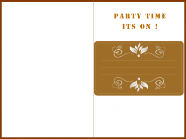 Party Time It's On Printable Party Invitation