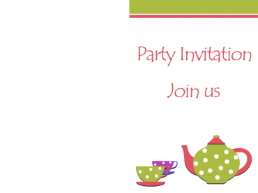 Printable Tea Party Invitation