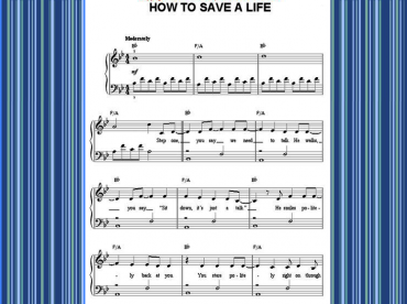 How to Save a Life Piano Music