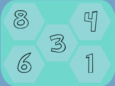 Blue Preschool Printable Number Lesson