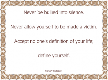 Harvey Feinstein Brown Border Printable Life Quotes