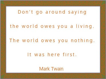 Mark Twain Green Border Printable Quotes