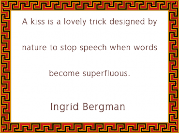 Ingrid Bergman Red Border Love Quotes