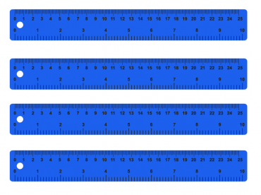 Blue Free Printable Rulers