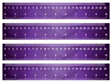 Purple Wavy Rulers Printable Crafts