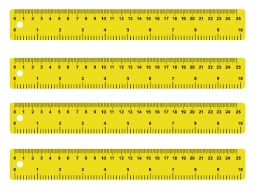 Yellow Printable Rulers