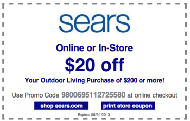 Printable Sears Coupon