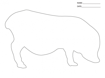 Pig Stencil Printable Crafts