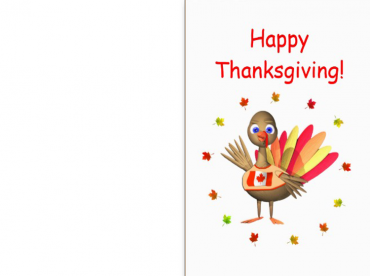 Printable Canadian Thanksgiving Cards