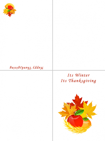 Printable Thanksgiving Cards