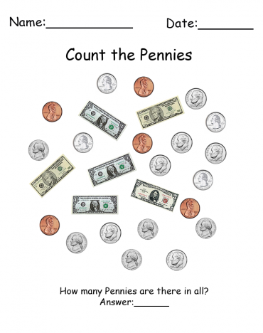 Count the Pennies Printable