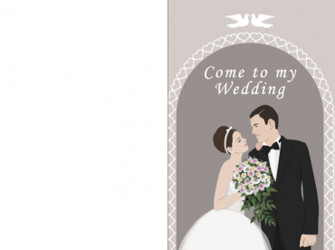 Printable Bride Wedding Invitation