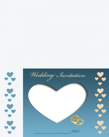 Printable Rings Wedding Invitations