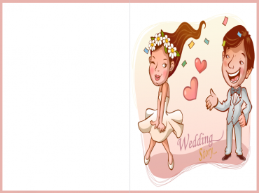 Wedding Story Pink Wedding Printable Invitation