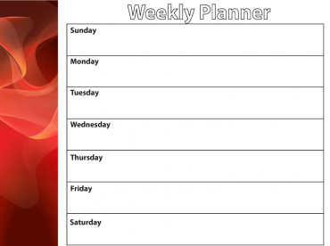 Red Wavy Christmas Printable Calendars